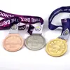 Medallas de metal personalizadas, medallas deportivas de maratón de aleación de zinc, medallas de competición deportiva a medida.