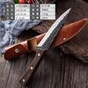 Cuchillo de picking de huesos de ala de pollo forjado al por mayor, cuchillo especial para picking de huesos de cerdo, cuchillo para cortar carne, cuchillo para vender carne