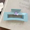 Letra Coreana Parte Trasera de la Cabeza Recogido Color Caramelo Pinza de Garra Pinza de Tiburón Pinza para el Cabello de Nicho Pinza de Garra Cuadrada Accesorios para el Cabello Mujeres Venta al por Mayor
