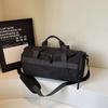 Bolsa de Fitness de Moda Estilo Coreano con Forma de Cubo para Mujeres, Bolsa Deportiva de Yoga con Separación Húmeda y Seca para Hombres, Bolsa de Equipaje de Viaje de Gran Capacidad