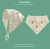 Bufanda triangular de punto retro francesa hecha a mano para chica, estilo artístico, dulce y bonito, para viaje, banda para el pelo femenina, a la moda