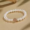 Pulsera de cuentas de cristal de aguamarina con perla de agua dulce natural para mujer, de alta gama, con un nuevo toque chino.