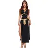 Disfraz de Princesa Athena Medieval Cos Disfraz de Diosa Griega de Halloween Disfraz de Reina Egipcia para Fiesta