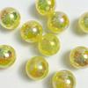 Cuentas redondas Mabei luminosas de 16 mm, color arcoíris, color sol, material para pulsera DIY, color polvo de cebolla, agujero recto, accesorios de joyería