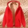 Abrigo de lana de cordero para otoño e invierno, sudadera gruesa para hombre con forro polar, top liso, cárdigan con capucha para adolescente, hombre
