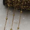 Clip O plano de 2 mm cadena de cuentas de 4 mm material de borla para horquilla antigua tocado diy accesorios