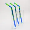Pajita de silicona directa de fábrica se puede cortar traje de pajita de silicona de grado alimenticio color plegable protección ambiental tubo recto codo