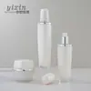 Set de Botellas de Superficie de Diamante Acrílico 30/80/100ml Botella para Loción de Agua 30/50g Botella para Crema Facial Botella Dispensadora de Doble Capa