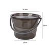 Cubo de Plástico Transparente Hogar Portátil Cubo Grande con Tapa Estudiante Cubo Grueso Palangana Agua traje