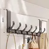 Gancho para Cabideiro Atrás da Porta do Quarto, Cabideiro de Parede sem Furos, Gancho de Porta de Entrada para Pendurar Roupas e Bolsas