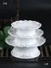 Plato de Frutas para Ofrenda a Buda, Set de Ofrenda a Buda para el Hogar, Copa de Ofrenda, Florero, Quemador de Incienso de Cerámica con Relieve Dorado, Set de Ofrenda a Buda