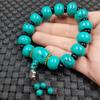 Pulsera de hebilla turquesa optimizada al por mayor pulsera de cuentas de ábaco turquesa de imitación pulsera de jade verde pulsera