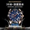 Relojes cronógrafo multifuncionales para hombre de marca suiza, correa de silicona, reloj de cuarzo, explosiones de comercio exterior en vivo, una generación de cabello