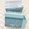 Caja de almacenamiento de plástico con diseño de dibujos animados para bolígrafos, caja de maquillaje Yugui dog melody, caja de almacenamiento abatible para cinta, papelería, lápiz labial