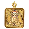 Estilo Xizang Thangka Caja Gabu Colgante de Acero de Titanio Colgante del Zodiaco Benmingfo Estilo Nacional Tarjeta de Buda Colgante Pequeño Thangka de Mano