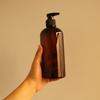 Botella Boston Universal Transparente Marrón Té de 500 ml DIY Semilla de Té Jengibre Plástico Champú y Gel de Ducha Paquete de 0.5 kg