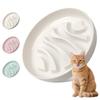 Tigela de Comida Lenta para Gatos Melamina Antiderrapante Tigela para Pet Gato Proteção da Vértebra Cervical Anti-Engasgo Alimentador de Comida para Gatos Tigela de Suprimentos para Pets