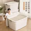 Caja de almacenamiento engrosada de gran capacidad para otoño e invierno, esencial para el almacenamiento del hogar y la sala de estar, y para el almacenamiento de ropa de regreso a la escuela/dormitorio.