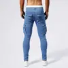 Amazon 2026 Jeans de Verano para Hombre Hip-Hop Versátiles Estilo Americano Ajuste Delgado Street Skinny Pantalones Casuales Venta al por Mayor