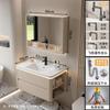 Lavabo Cerámico Todo en Uno de Lujo Ligero con Esquinas Redondeadas Combinación de Mueble de Baño Lavabo Lavabo Lavabo Mueble de Lavado