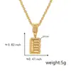 Nuevo colgante de letra inglesa con circonita incrustada, collar de moda, joyería de diseño de nicho ins europeo y americano, venta al por mayor