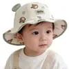 Nuevo Sombrero de Pescador de Dibujos Animados para Niños Primavera y Otoño, Lindo Sombrero de Sol para Niños y Niñas, Sombrero Cubo de Protección Solar para Bebés, Estilo Coreano Súper Lindo