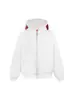 Sudadera con capucha de punto de estilo americano, bordado de letras de colores, para hombre y mujer, nueva tendencia de chaqueta versátil casual holgada de primavera
