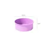 Molde Redondo Profundo Antiadherente Extra Grueso para Cheesecake 4 Pulgadas 6 Pulgadas 8 Pulgadas 10 Pulgadas Molde Redondo de Silicona para Hornear Pasteles