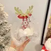 Pasador de asta de reno rojo navideño Accesorios de asta de reno Mori para el cabello Accesorios para el cabello de adulto niña niños diadema linda