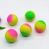 Bola de Borracha Sólida Arco-Íris Saltitante, Bola Brinquedo para Morder Resistente para Cães, Treinamento Interativo e Alívio do Tédio Suprimentos para Animais de Estimação Atacado