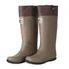 Botas de Lluvia para Acampar a Prueba de Viento con Cordón Conveniente para Campos de Nieve al Aire Libre, Botas de Agua de Tubo Alto de Moda para Hombres y Mujeres, Parejas y Familias