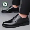 Picapinos Primavera y Otoño Nuevo Estilo Versión Coreana de Moda Zapatos Casuales de Cuero Estilo Británico Zapatos para Hombre Transpirables Suela Suave Cómodos Zapatos para Trabajar y Viajar