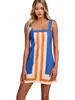 2026 Verano Nuevo Estilo Europeo y Americano Transfronterizo Comercio Exterior Casual Falda Corta Estilo Resort de Playa Vestido de Tirantes Rayado