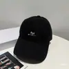 Gorra de Béisbol Coreana 2025 Otoño Temprano Nuevo Estilo Coreano Versátil Bordada con Letras Mostrando la Cara Gorra Pequeña Casual con Visera