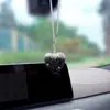 Colgante creativo de corazón de diamante con degradado para coche, estilo ins, corazón 3D con incrustaciones de diamantes, decoración para espejo retrovisor