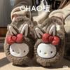 Pantuflas de Algodón para Mujer para Otoño e Invierno, Zapatos de Algodón Felpudo para el Hogar, Lindas Pantuflas Nuevas Cerradas para Maternidad, Zapatos Calientes
