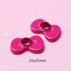 Accesorios de dibujos animados DIY, zapatos rojos de resina con lazo de diamantes, parche de dibujos animados, accesorios para el cabello infantil, fundas para teléfono móvil