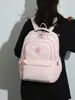 Mochila de Nylon com Design de Nicho Japonês e Coreano para Mulheres, Casual, Leve, para Viagem ao Ar Livre, Estudantes Universitários, Pequena Bolsa Escolar para o Dia a Dia