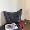 Bolsa de tela de nailon simple estilo coreano para mujer, nueva moda 2025, bolsa de mano, bolsa cruzada casual de gran capacidad