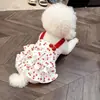 Lindo Vestido de Princesa de Verano para Gatos y Perros Pequeños como Bichón, Pomerania y Teddy; Ropa de Verano Ligera y Transpirable