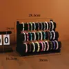 Soporte de Exhibición de Pulseras Desmontable de Tres Niveles, Estante de Almacenamiento de Pulseras de Cristal, Exhibidor y Soporte para Ver Pulseras en Mostrador de Centro Comercial
