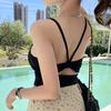 Camisola Sexy para Chica Caliente con Espalda Hueca Descubierta y Almohadillas para el Busto para Mujer Verano Ropa Exterior Top de Espalda Hermosa