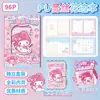 Comércio Exterior Couro PU Renda Pesada Caderno Sanrio Página Interna Colorida Desenho Animado Kuromi Caderno Bloco de Notas