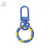 Hebilla de Resorte de Color Caramelo de Aleación Hebilla de Puerta Colgante para Equipaje Llavero Círculo de Resorte Colorido Material para Joyería DIY