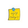 Etiqueta original Inglês carta cartoon broche inspirador positivo slogan doce estilo liga de zinco Espinho pino emblema