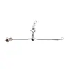Cadena de Cola de Extensión de Plata de Ley S925 Cadena de Cola Ajustable Pulsera de Perlas con Cuentas Hecha a Mano DIY Accesorios de Plata para Collar