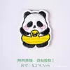 Adesivos de Patches de Panda de Desenho Animado para Jaquetas de Pluma, Autoadesivos, Sem Costura, Reparo Contínuo para Roupas e Calças Infantis, Patches de Tecido Bordados para Buracos