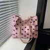 Nova Bolsa Tote de Bolinhas 2026 para Mulheres, Bolsa de Ombro de Grande Capacidade para o Dia a Dia, Bolsa de Mão Versátil de Nicho de Alto Padrão