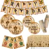 Decoración de Banner Temática de Película Mágica de Harry Potter Dibujos Animados Arreglo Plato de Papel Desechable Taza Mantel de Fiesta de Cumpleaños