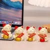 Muñeco Gato Lúcido Marea Nacional Gatito de Dibujos Animados Hecho a Mano Adornos de Escritorio Regalos de Vacaciones Pequeños Regalos Decoraciones para el Hogar